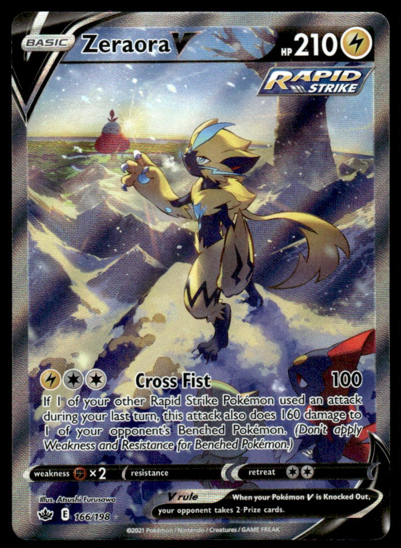 Zeraora V 166/198 - Chilling Reign - Sword & Shield