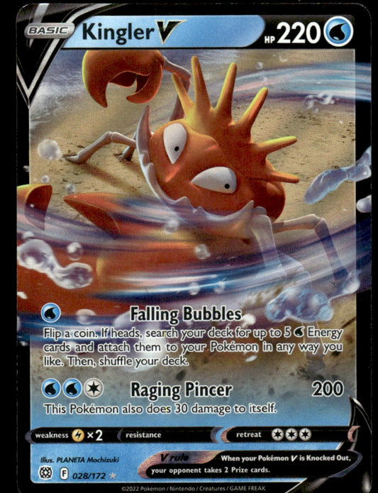 Kingler V 028/172 - Brilliant Stars - Sword & Shield