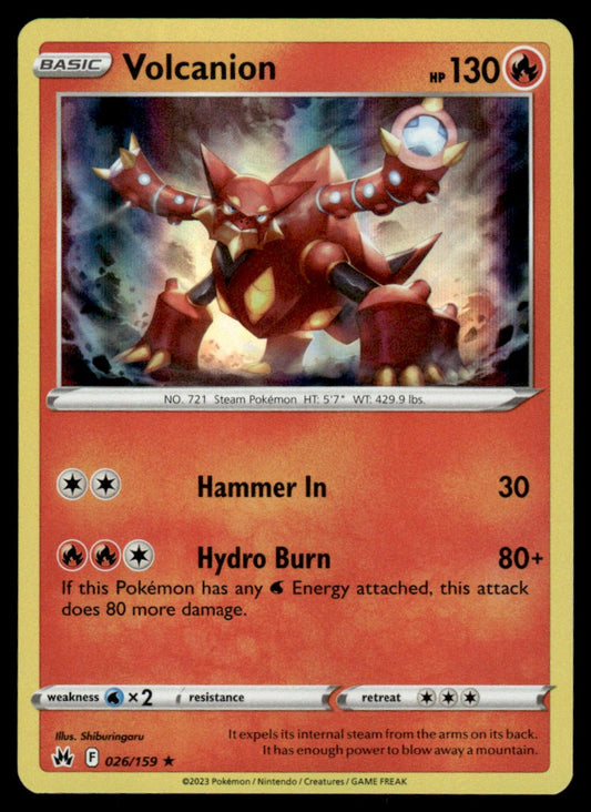 Volcanion 026/159 Holo - Crown Zenith - Sword & Shield