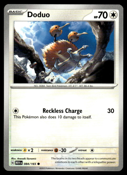 Doduo 084/165 Comun - Scarlet & Violet - 151 - Scarlet & Violet