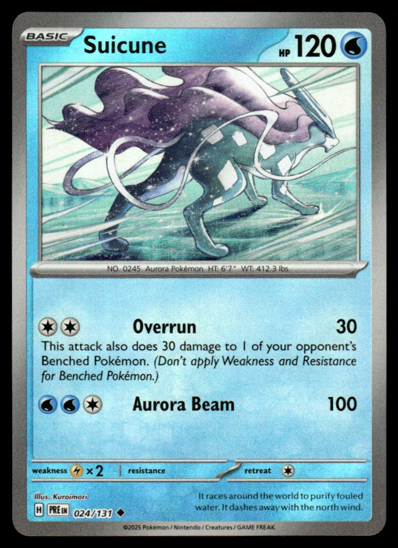 Suicune (Master Ball Pattern) 024/131 - Prismatic Evolutions - Scarlet & Violet