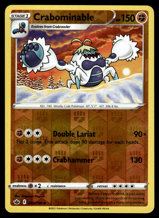 Crabominable 085/198 Reverse - Chilling Reign - Sword & Shield
