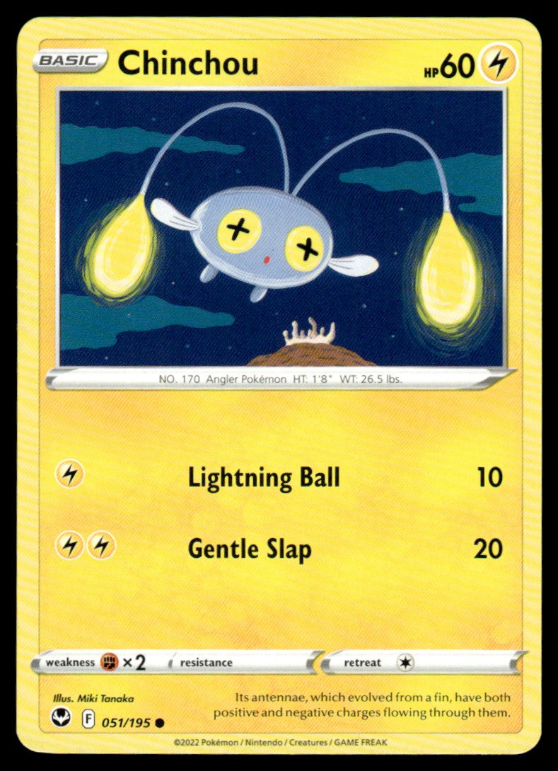 Chinchou 051/195 Comun - Silver Tempest - Sword & Shield