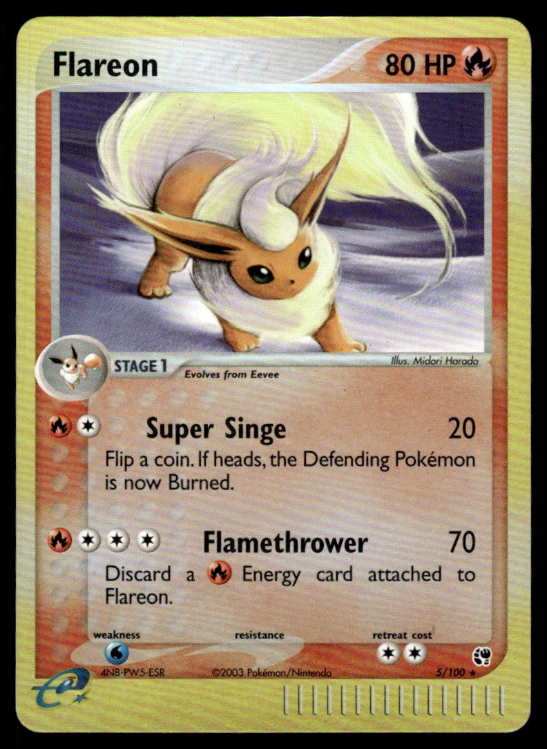 NM - Flareon 5 - Reverse - EX Sandstorm
