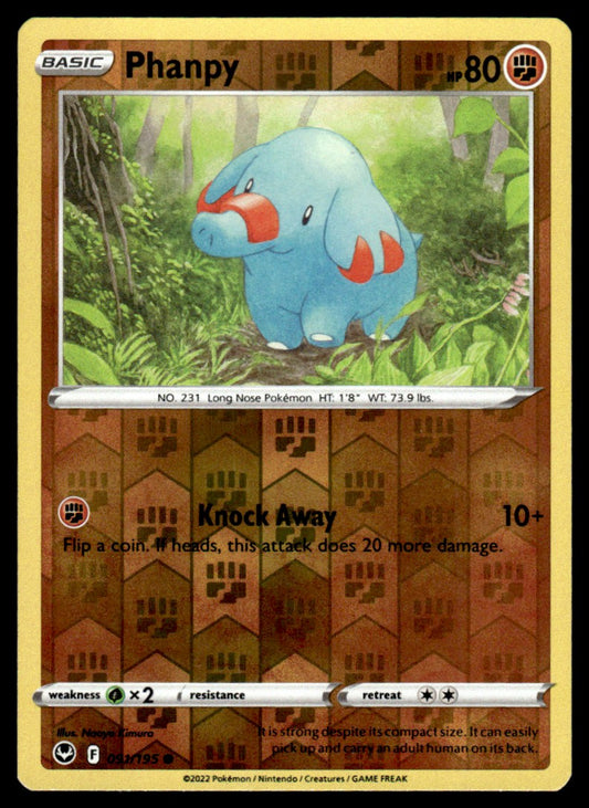 Phanpy 091/195 Reverse - Silver Tempest - Sword & Shield