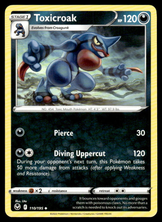 Toxicroak 110/195 Uncomon - Silver Tempest - Sword & Shield