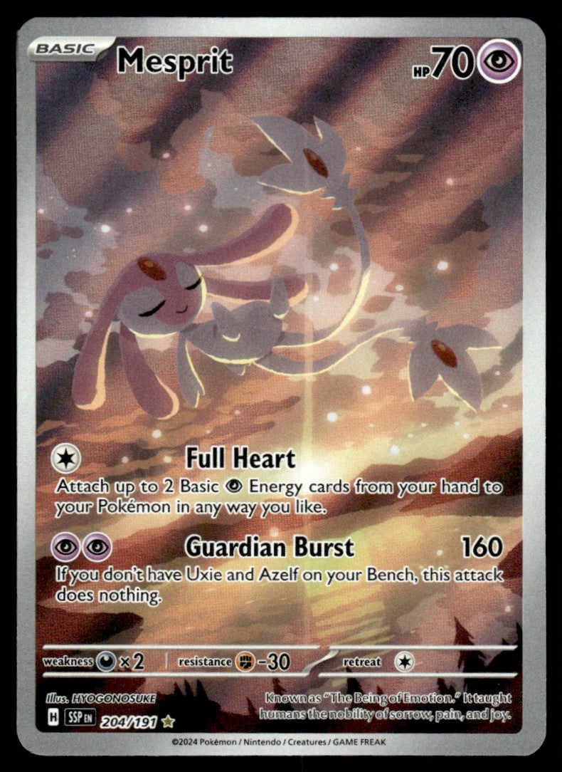 Mesprit 204/191 - Surging Sparks - Scarlet & Violet