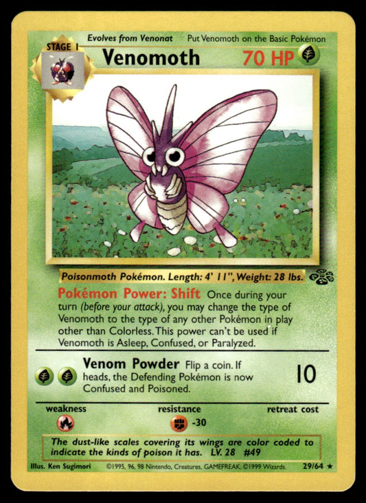 LP Venomoth 29 No Holo - Jungle