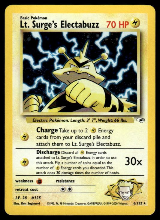 Lt. Surge’s Electabuzz Holo - LP - Gym Heroes