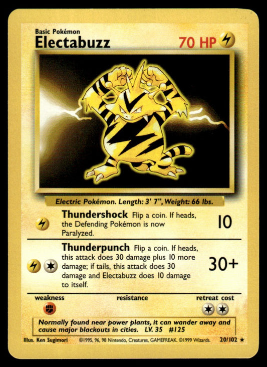 Electabuzz No Holo  - NM - Base Set