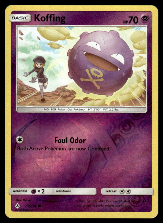 NM - Koffing 73 - Reverse - Unbroken Bonds