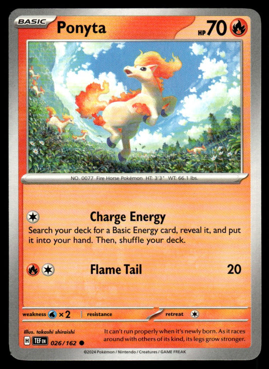 Ponyta 026/162 Comun - Temporal Forces - Scarlet & Violet