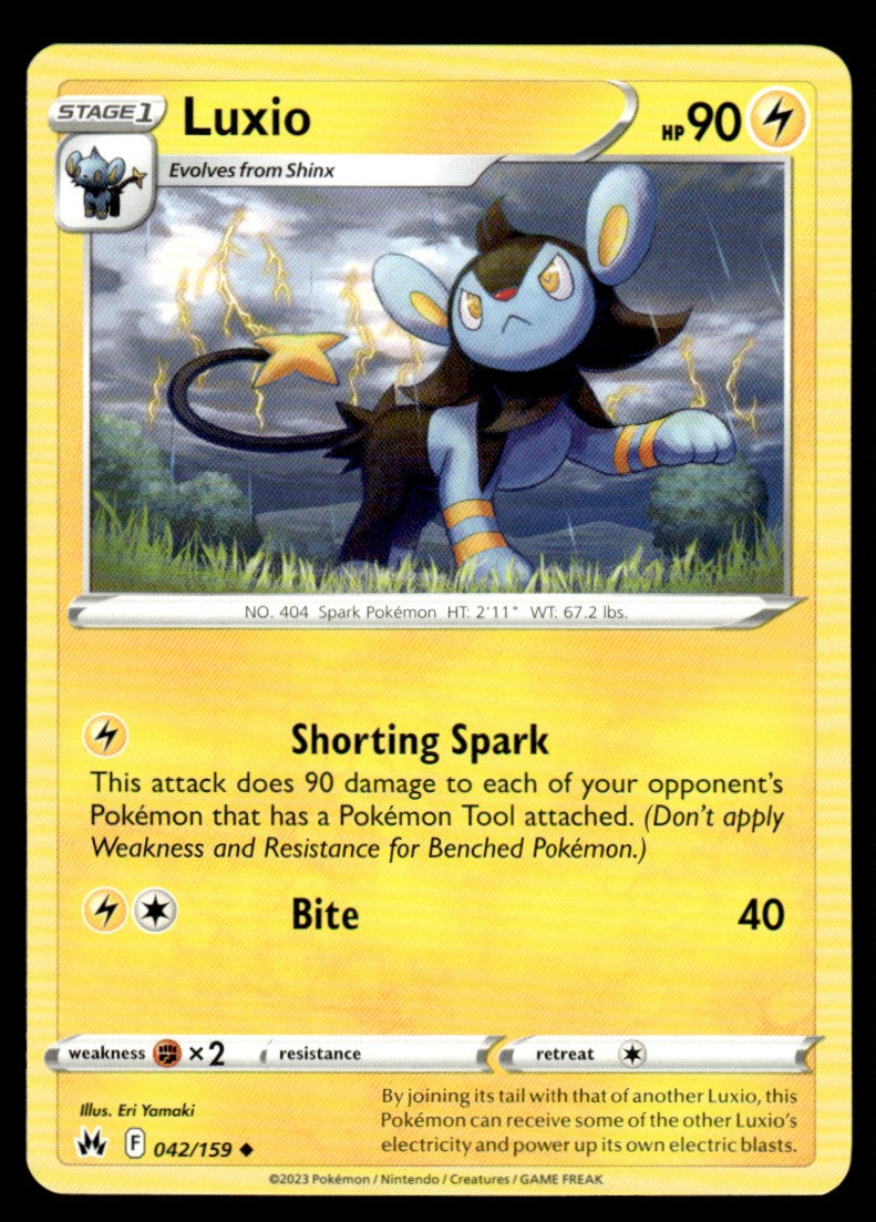 Luxio 042/159 Uncomon - Crown Zenith - Sword & Shield
