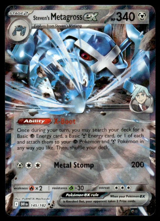 Steven's Metagross ex 145/182 - Destined Rivals - Scarlet & Violet