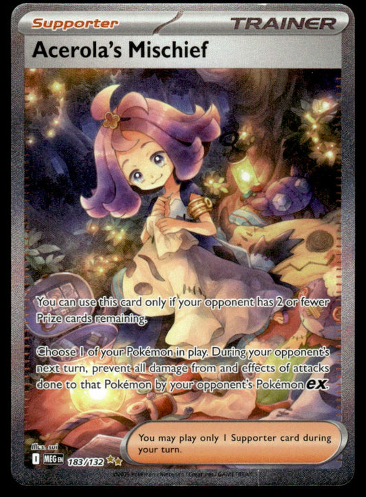 Acerola's Mischief 183/132 - Mega Evolution Base Set - Mega Evolution