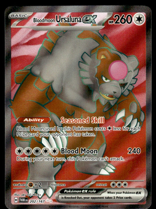 Bloodmoon Ursaluna ex 202/167 - Twilight Masquerade - Scarlet & Violet