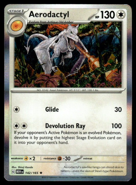 Aerodactyl 142/165 Holo - Scarlet & Violet - 151 - Scarlet & Violet
