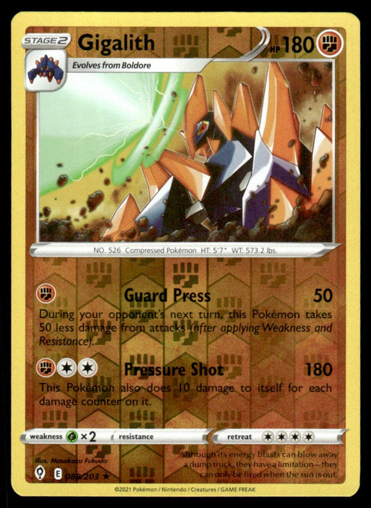 Gigalith 088/203 Reverse - Evolving Skies - Sword & Shield