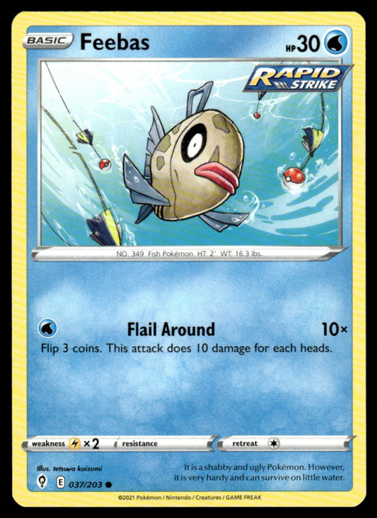 Feebas 037/203 Comun - Evolving Skies - Sword & Shield