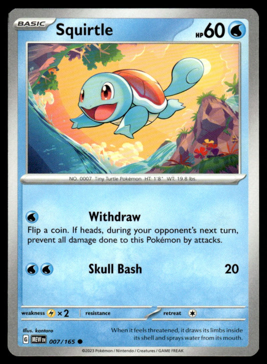 Squirtle 007/165 Comun - Scarlet & Violet - 151 - Scarlet & Violet