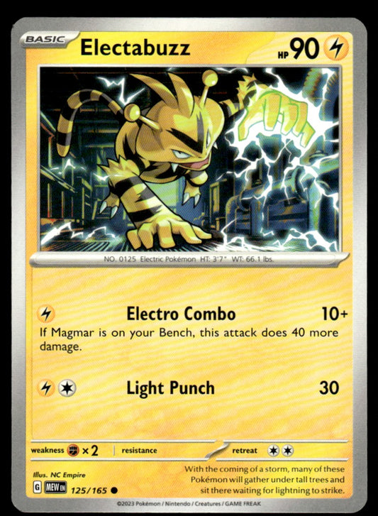 Electabuzz 125/165 Comun - Scarlet & Violet - 151 - Scarlet & Violet