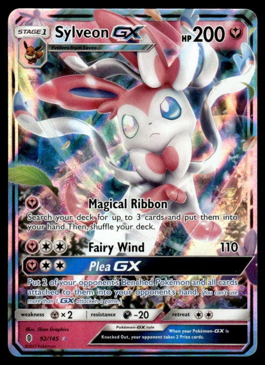 NM Sylveon GX 92 - Guardians Rising