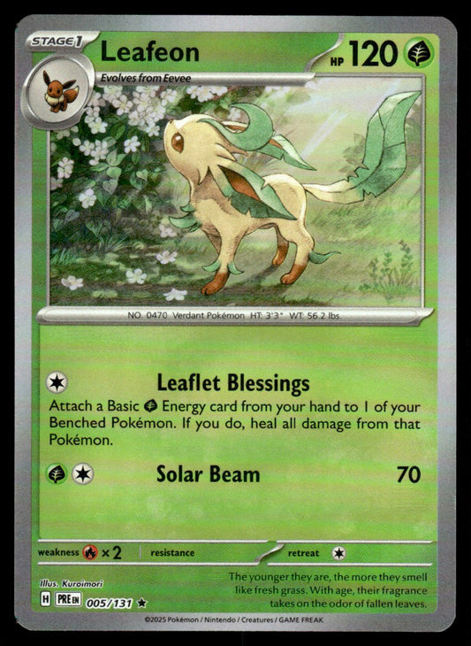 Leafeon (Poke Ball Patern) 005/131 - Prismatic Evolutions - Scarlet & Violet