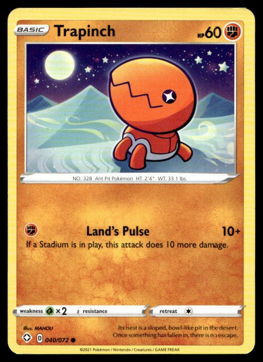 Trapinch 040/072 Comun - Shining Fates - Sword & Shield