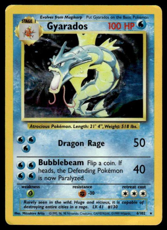Gyarados - DMG Holo - 6 - Base Set