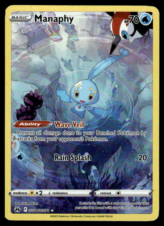 Manaphy GG06/GG70 - Crown Zenith - Galarian Gallery - Sword & Shield
