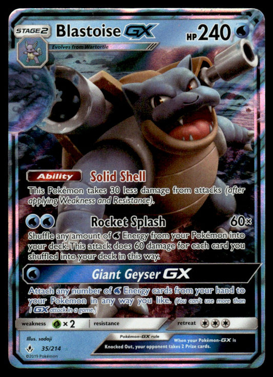 Blastoise-GX - NM - 35 - Unbroken Bonds