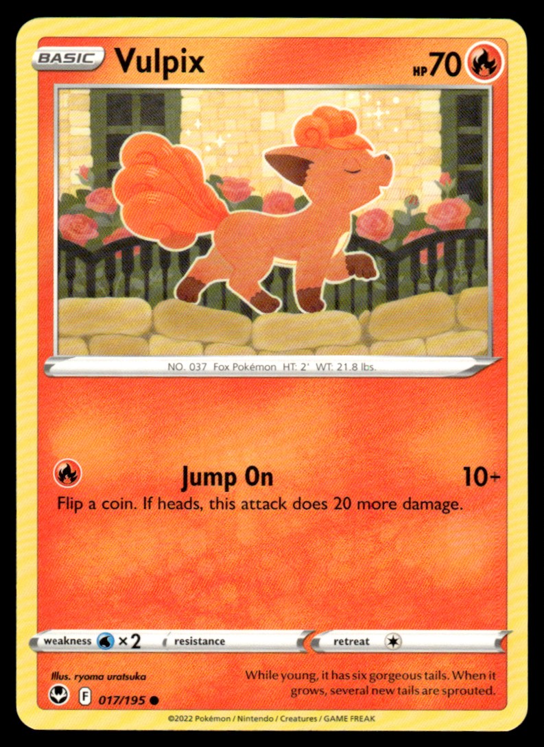 Vulpix 017/195 Comun - Silver Tempest - Sword & Shield
