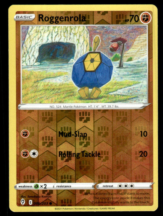Roggenrola 086/203 Reverse - Evolving Skies - Sword & Shield