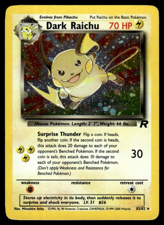 Dark Raichu Holo - NM - Team Rocket