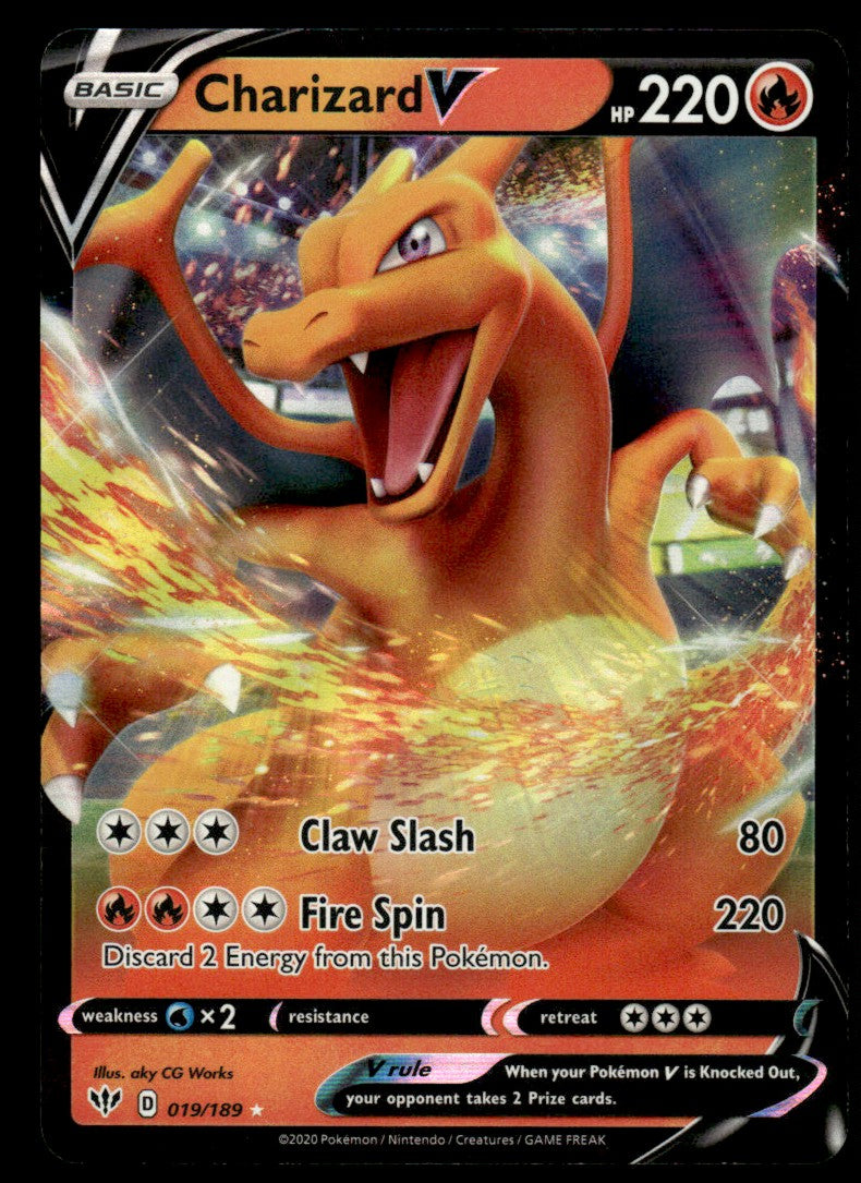 Charizard V 019/189 - Darkness Ablaze - Sword & Shield