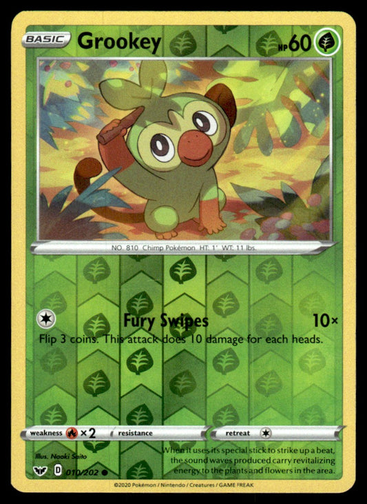 Grookey 010/202 Reverse - Sword & Shield Base Set - Sword & Shield