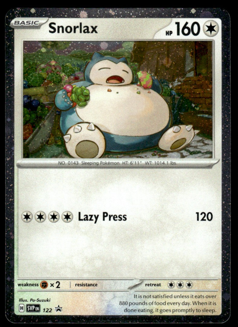 Snorlax (Cosmo Holo) 122/PRSV - Scarlet & Violet Promos - Scarlet & Violet
