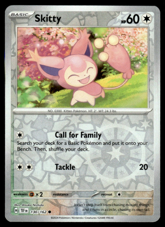Skitty 130/162 Reverse - Temporal Forces - Scarlet & Violet