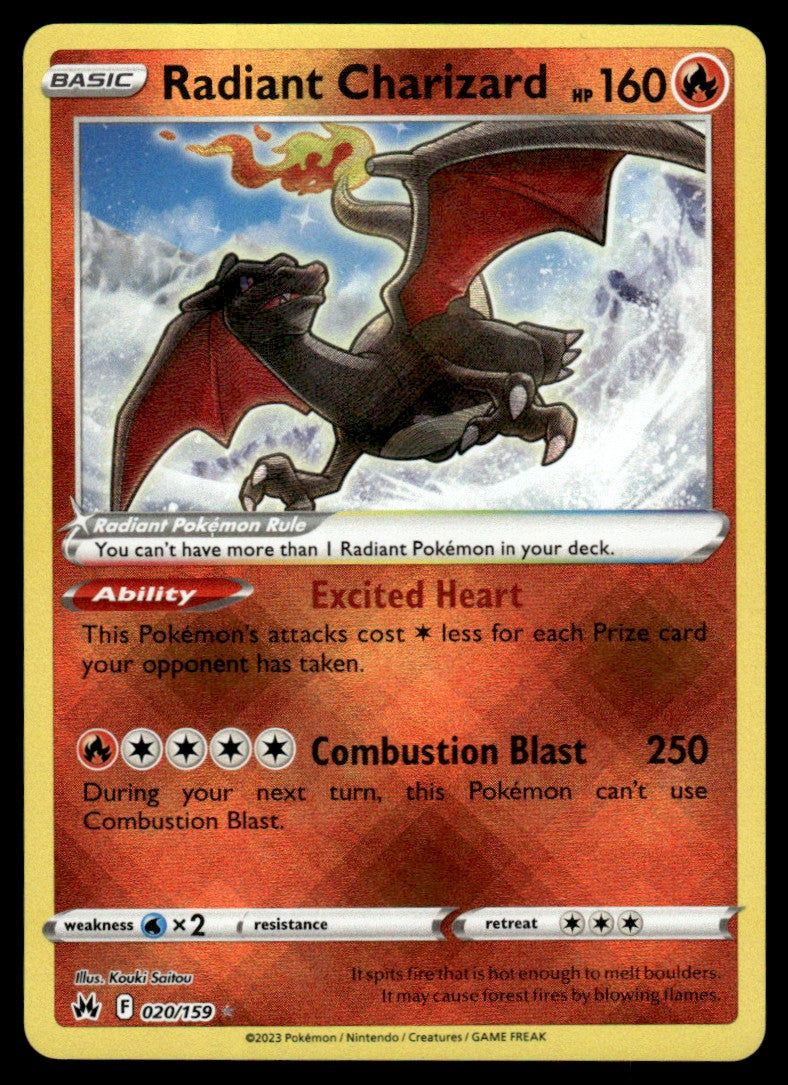 Radiant Charizard 020/159 - Crown Zenith - Sword & Shield