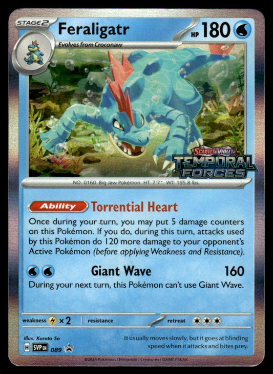 Feraligatr (Pre Release) 89/PRSV - Scarlet & Violet Promos - Scarlet & Violet
