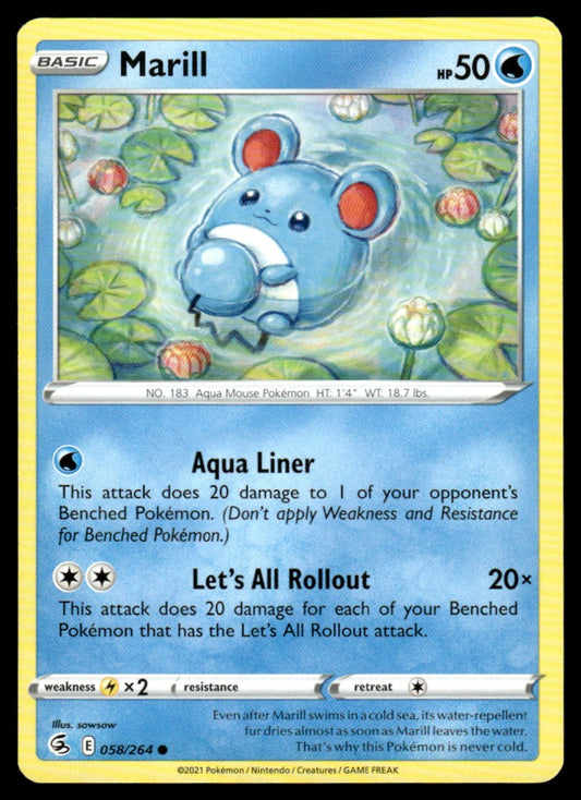 Marill 058/264 Comun - Fusion Strike - Sword & Shield