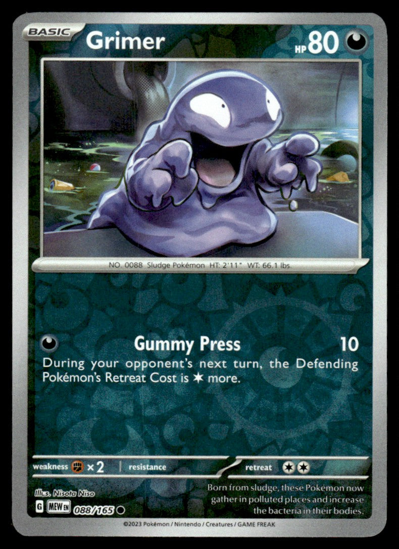 Grimer 088/165 Reverse - Scarlet & Violet - 151 - Scarlet & Violet