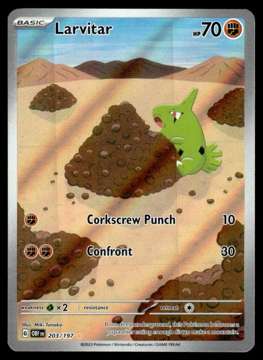Larvitar 203/197 - Obsidian Flames - Scarlet & Violet