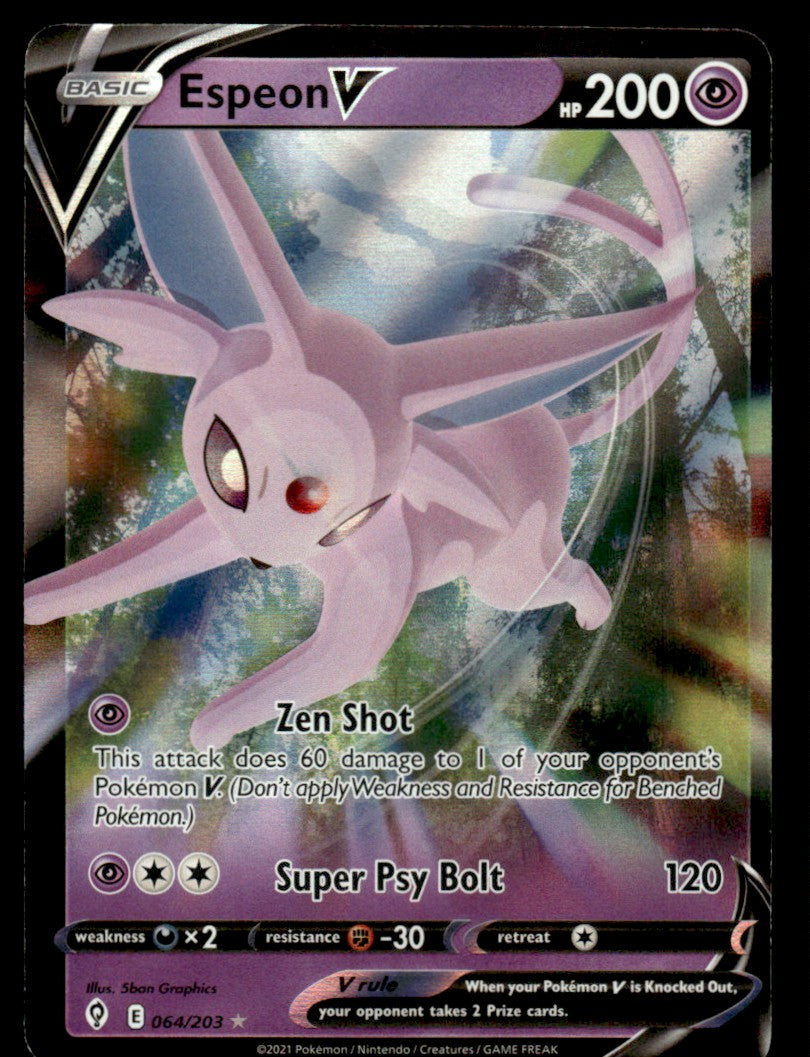 Espeon V 064/203 - Evolving Skies - Sword & Shield