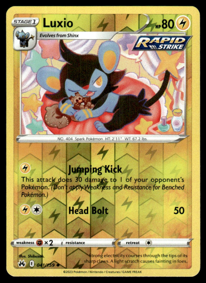 Luxio 041/159 Reverse - Crown Zenith - Sword & Shield