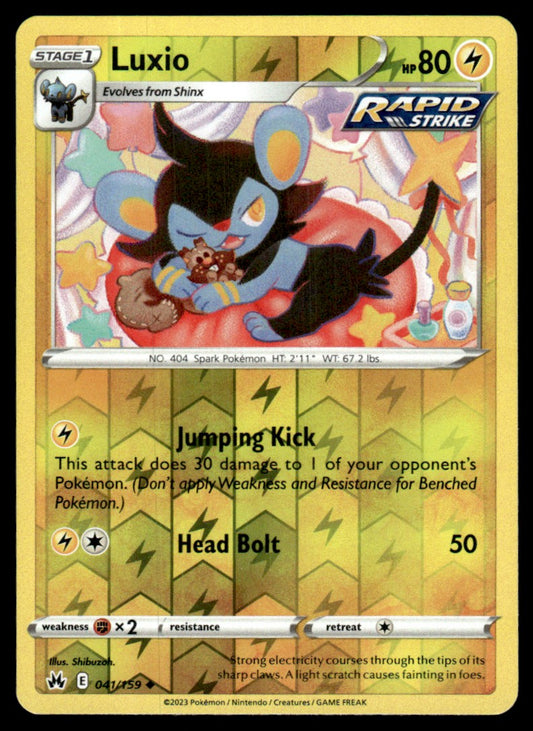 Luxio 041/159 Reverse - Crown Zenith - Sword & Shield