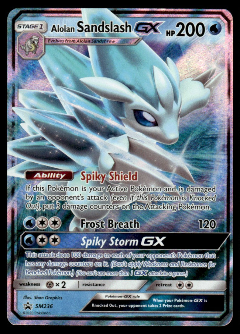 Alolan Sandslash GX - NM - SM236 - Sun & Moon Promos