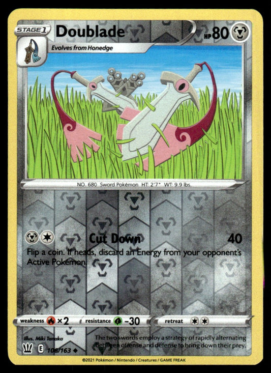 Doublade 106/163 Reverse - Battle Styles - Sword & Shield