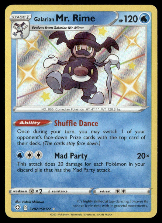 Galarian Mr. Rime SV021/SV122 - Shining Fates - Sword & Shield