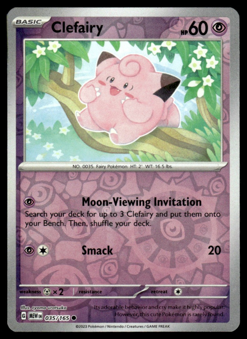 Clefairy 035/165 Reverse - Scarlet & Violet - 151 - Scarlet & Violet